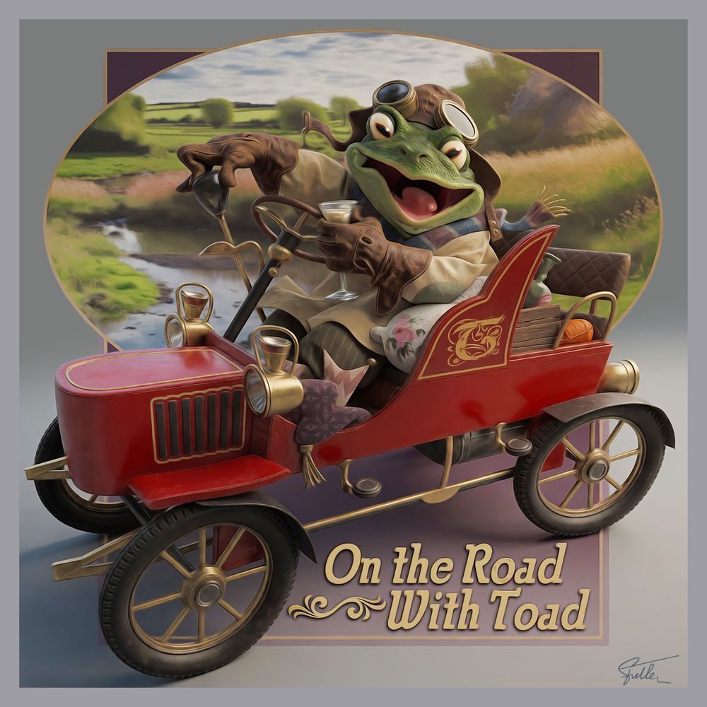 On The Road With Toad 2 Art | Art of Van Evan Fuller
