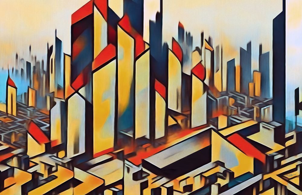 Koi Towers, Indonesia Art | Art of Van Evan Fuller