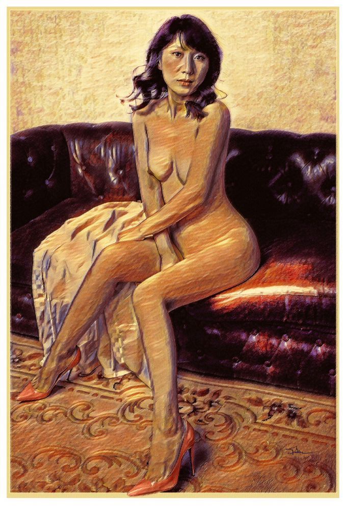 Kamata's Pink Pumps Art | Art of Van Evan Fuller