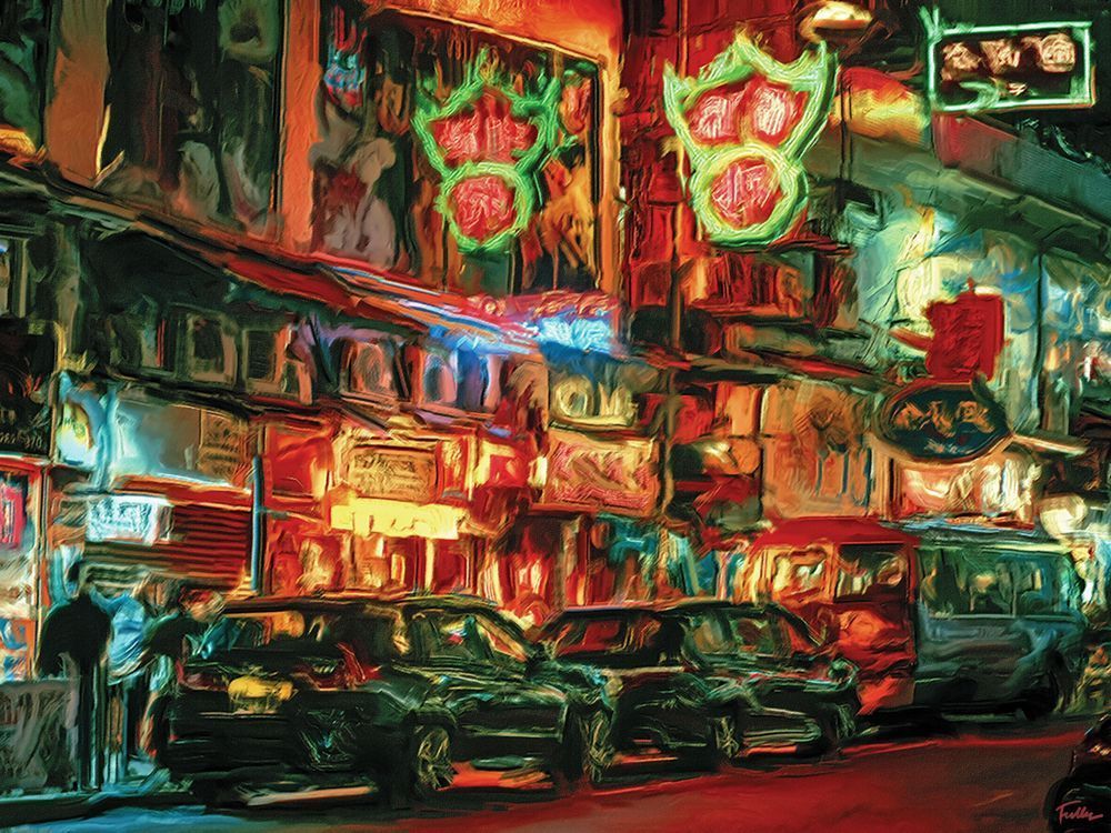 Hot Night In Hong Kong Art | Art of Van Evan Fuller