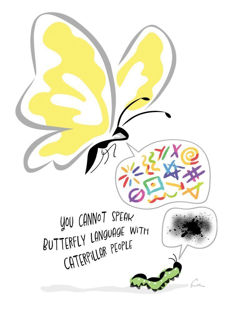 Butterfly Language Art | Art of Van Evan Fuller
