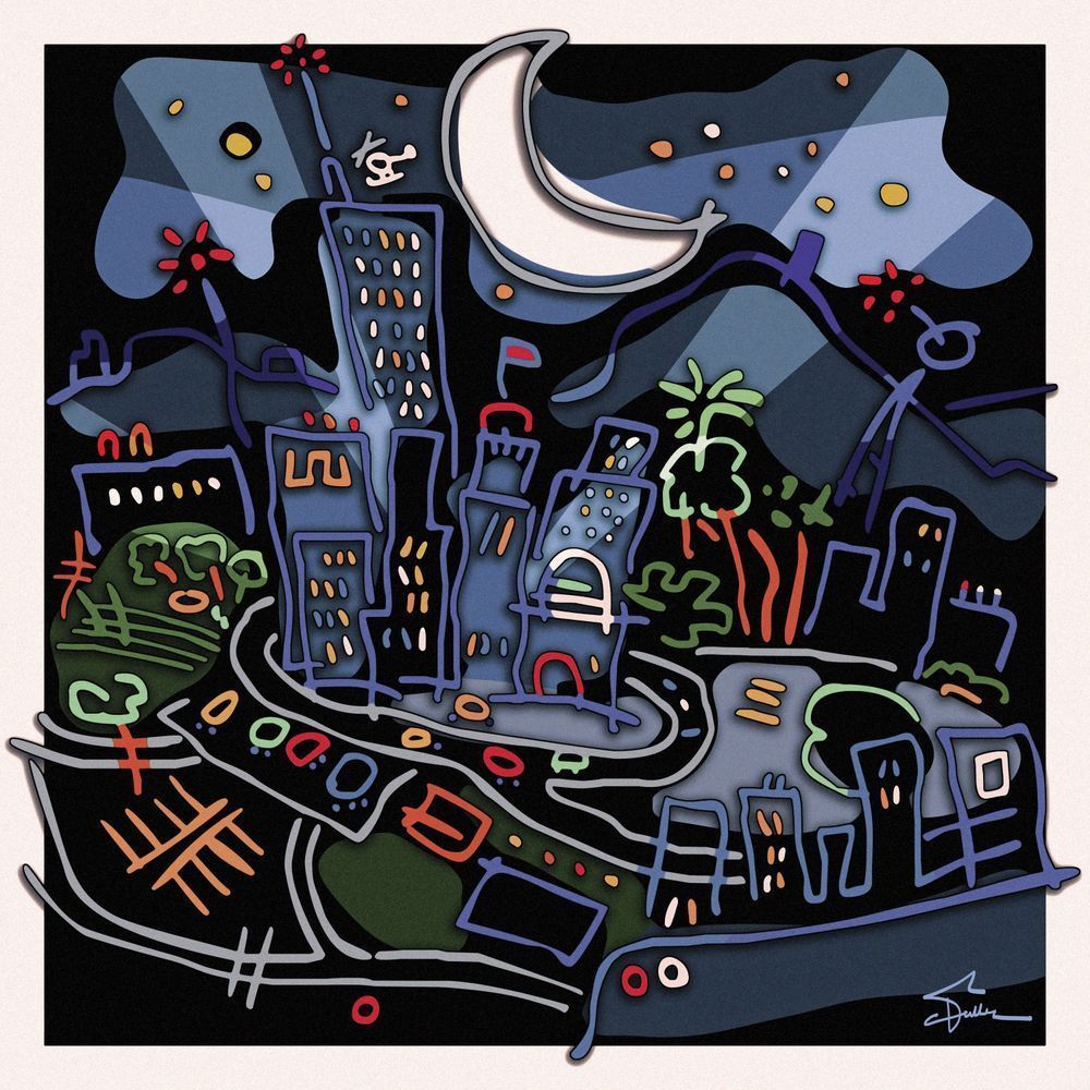 Bright Lights Big City Art | Art of Van Evan Fuller