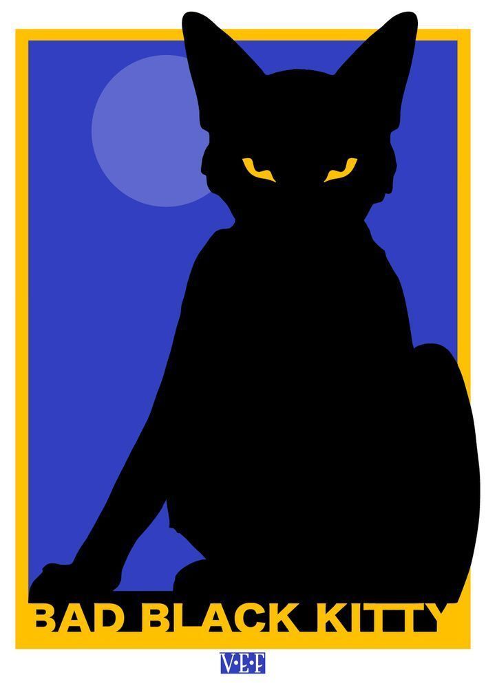 Bad Black Kitty Art | Art of Van Evan Fuller