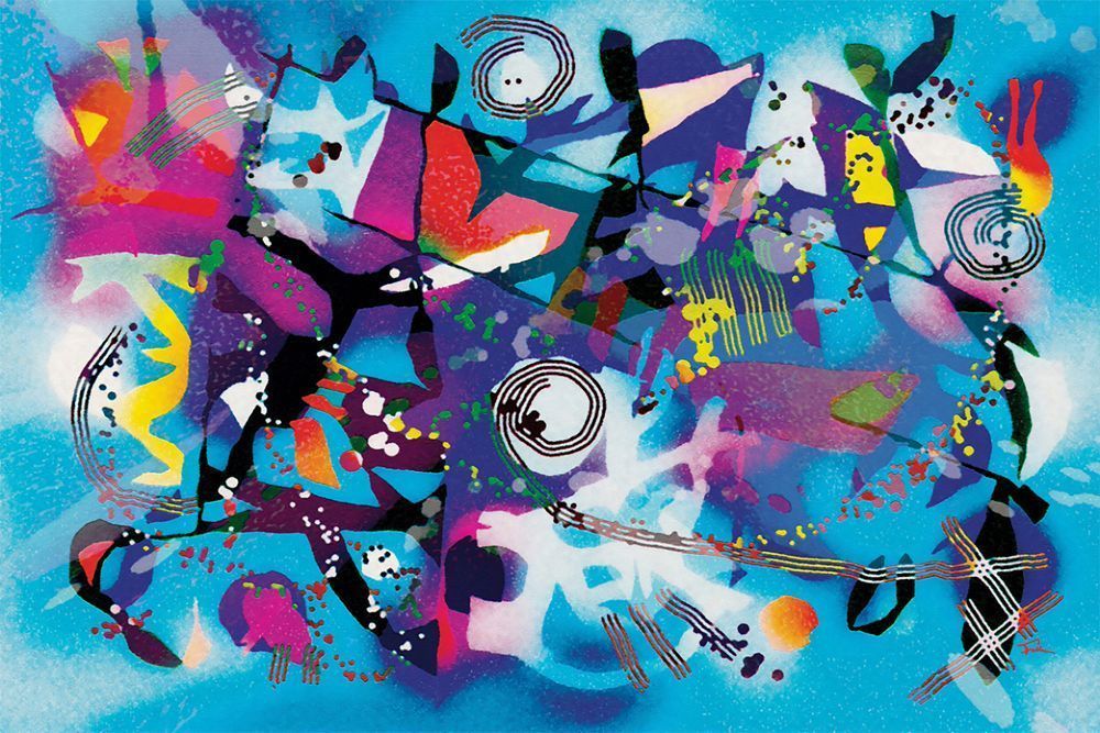 Blue Euphoria Art | Art of Van Evan Fuller