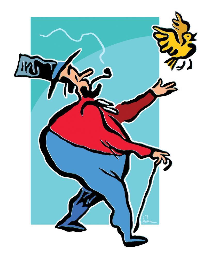 Birdie Bye Bye Art | Art of Van Evan Fuller