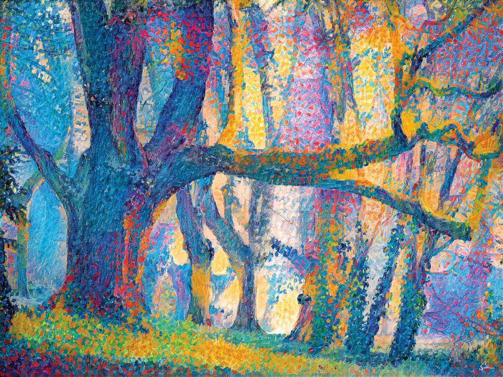 Big Blue Woods Art | Art of Van Evan Fuller