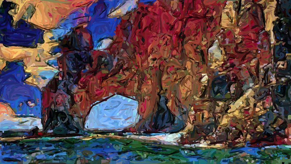 Cleft Of The Rock Art | Art of Van Evan Fuller