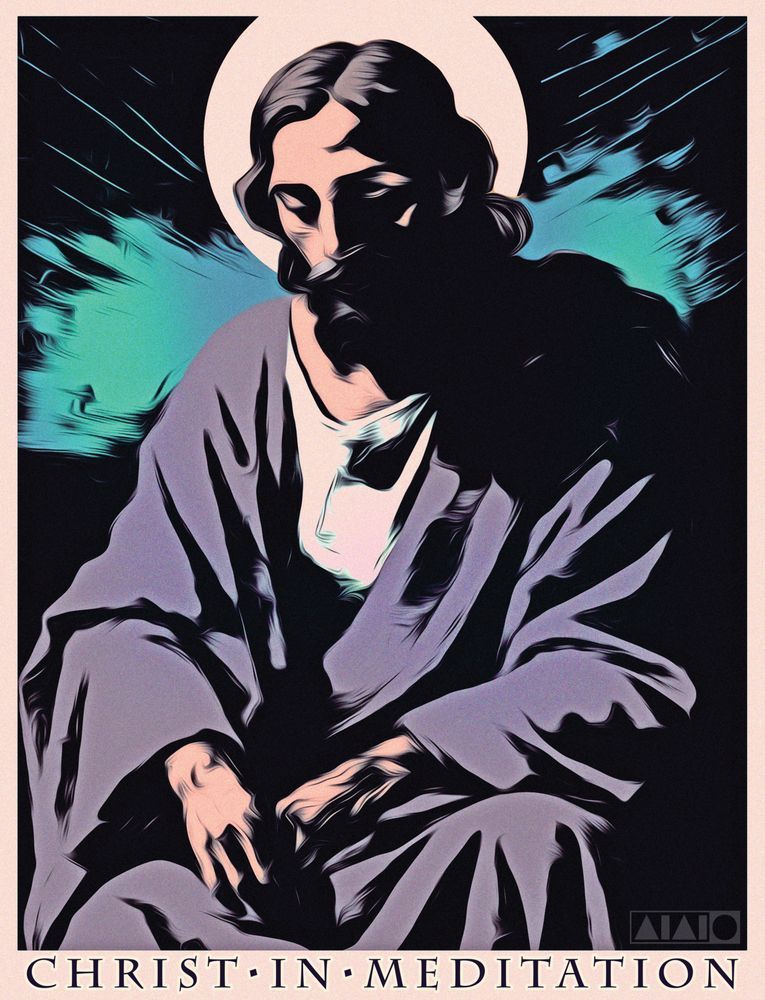 Christ In Meditation Art | Art of Van Evan Fuller