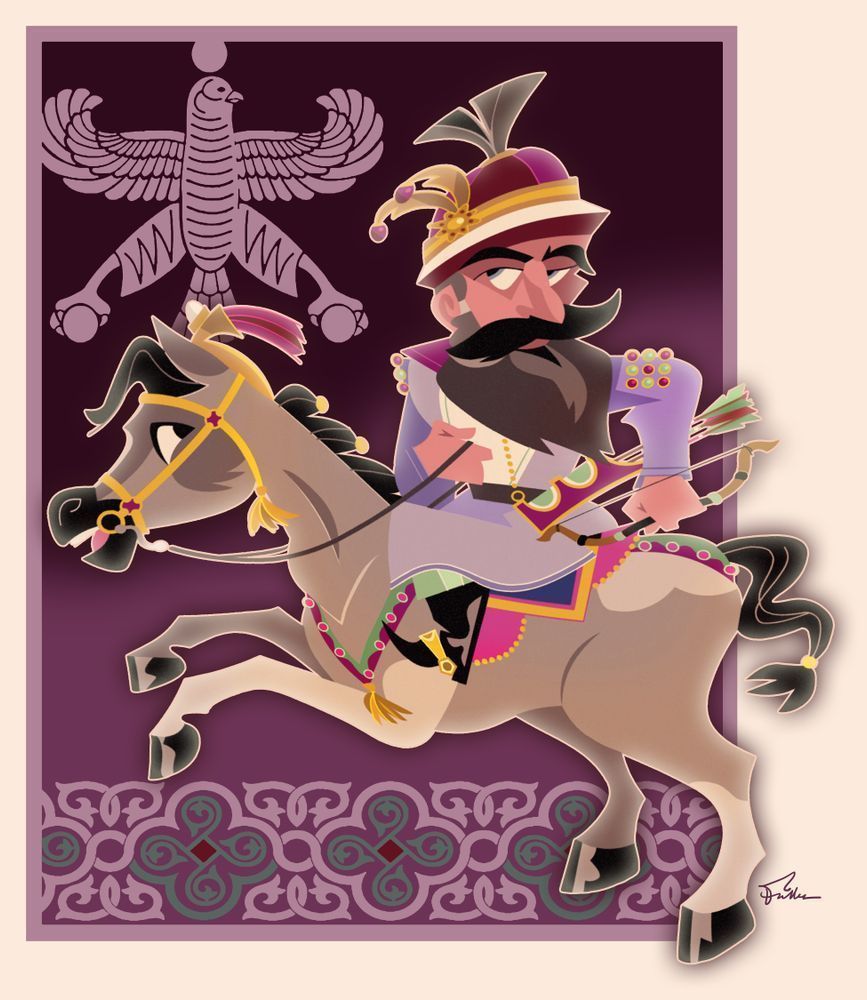 A Persian Archer Art | Art of Van Evan Fuller