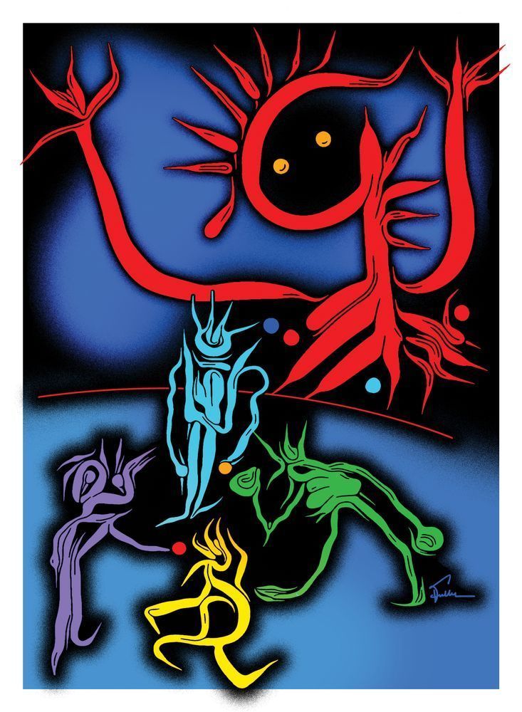 A Great King Amused By Lesser Kings Art | Art of Van Evan Fuller