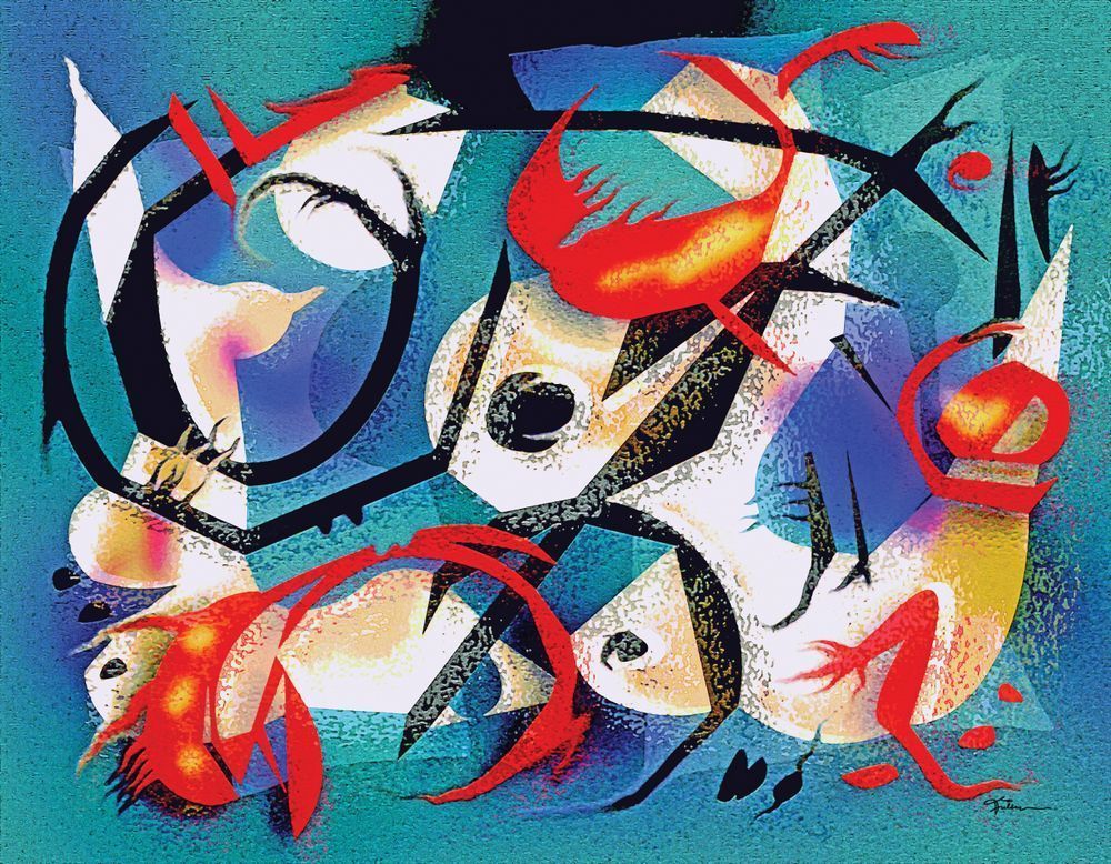 Fisherwoman And Crustaceans Art | Art of Van Evan Fuller