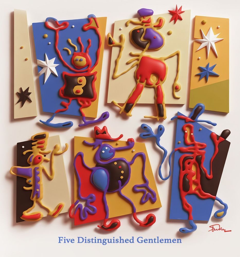 Five Distinguished Gentlemen 2 Art | Art of Van Evan Fuller