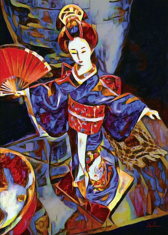 Geisha Doll Art | Art of Van Evan Fuller