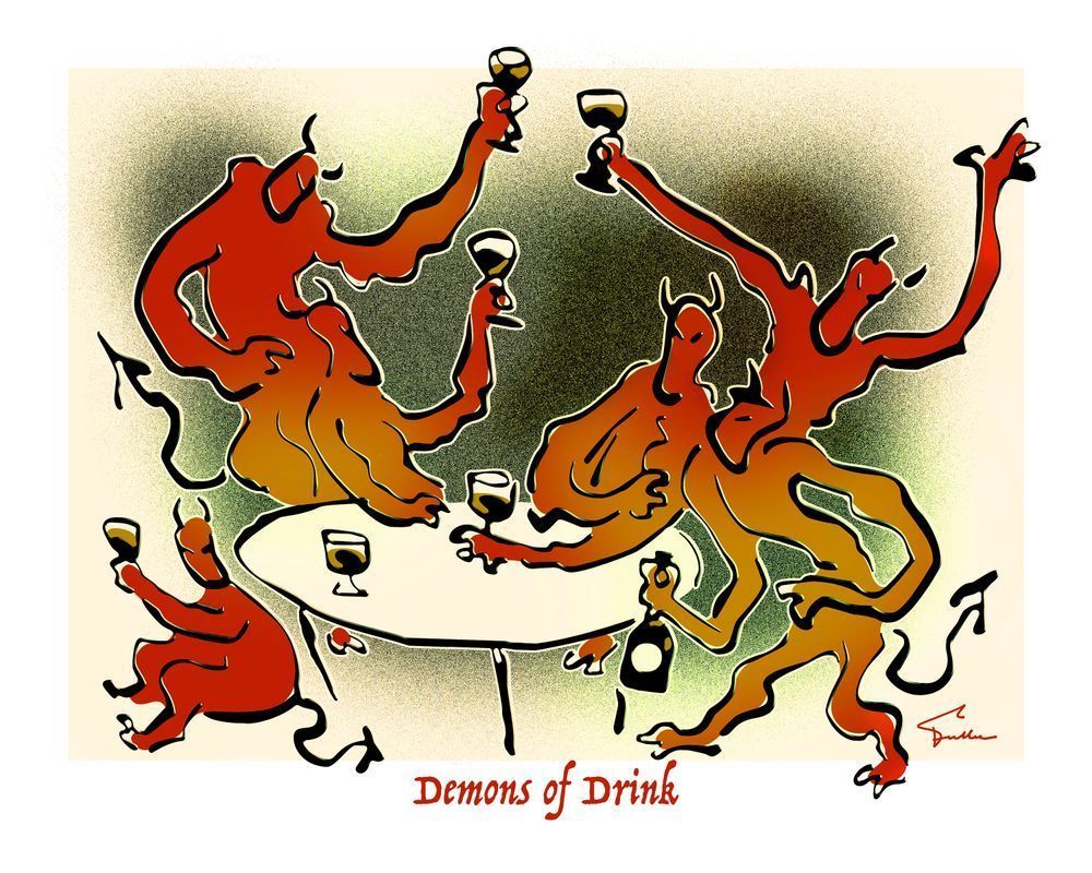 Demons Of Drink Art | Art of Van Evan Fuller