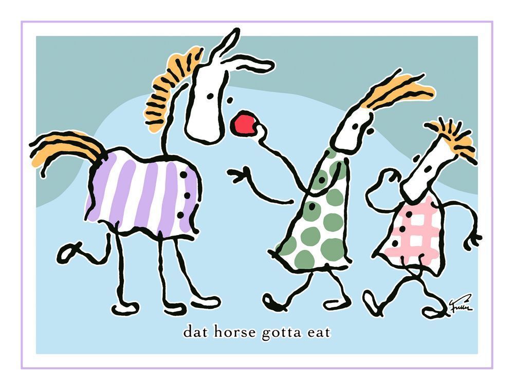 Dat Horse Gotta Eat Art | Art of Van Evan Fuller