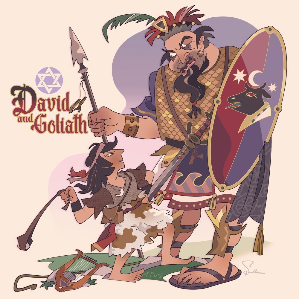 David And Goliath Art | Art of Van Evan Fuller