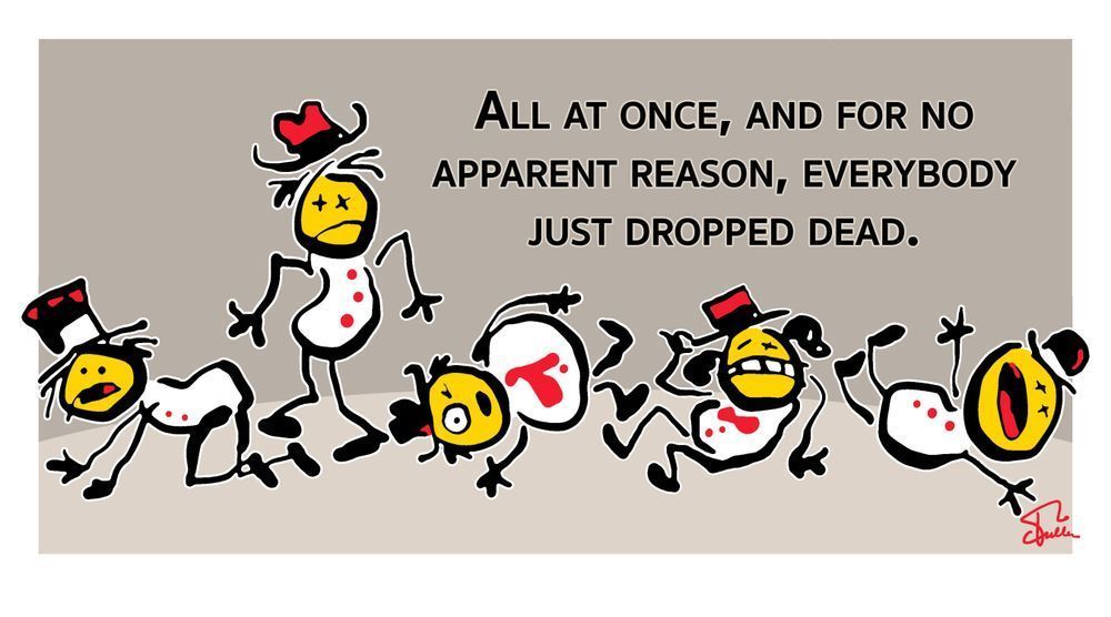 Everybody Just Dropped Dead Art | Art of Van Evan Fuller