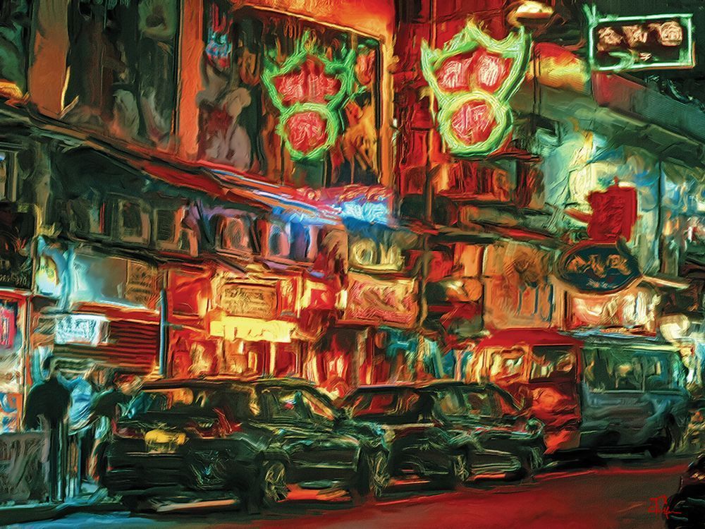 Hot Night In Hong Kong Art | Art of Van Evan Fuller