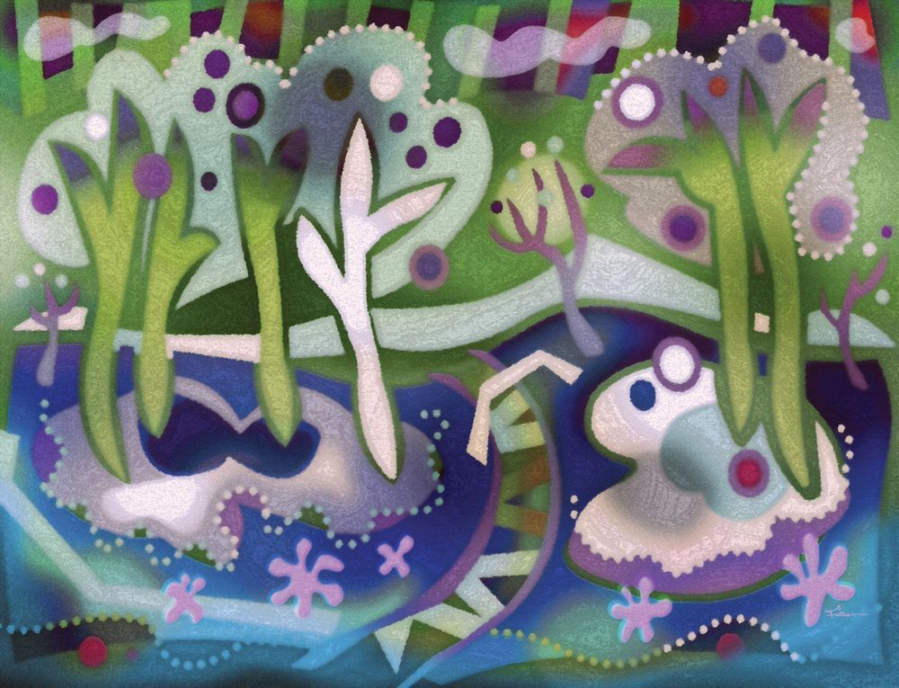 Landscape For The Little Tramp Art | Art of Van Evan Fuller