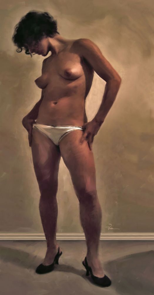 Muriel Standing Pose Art | Art of Van Evan Fuller