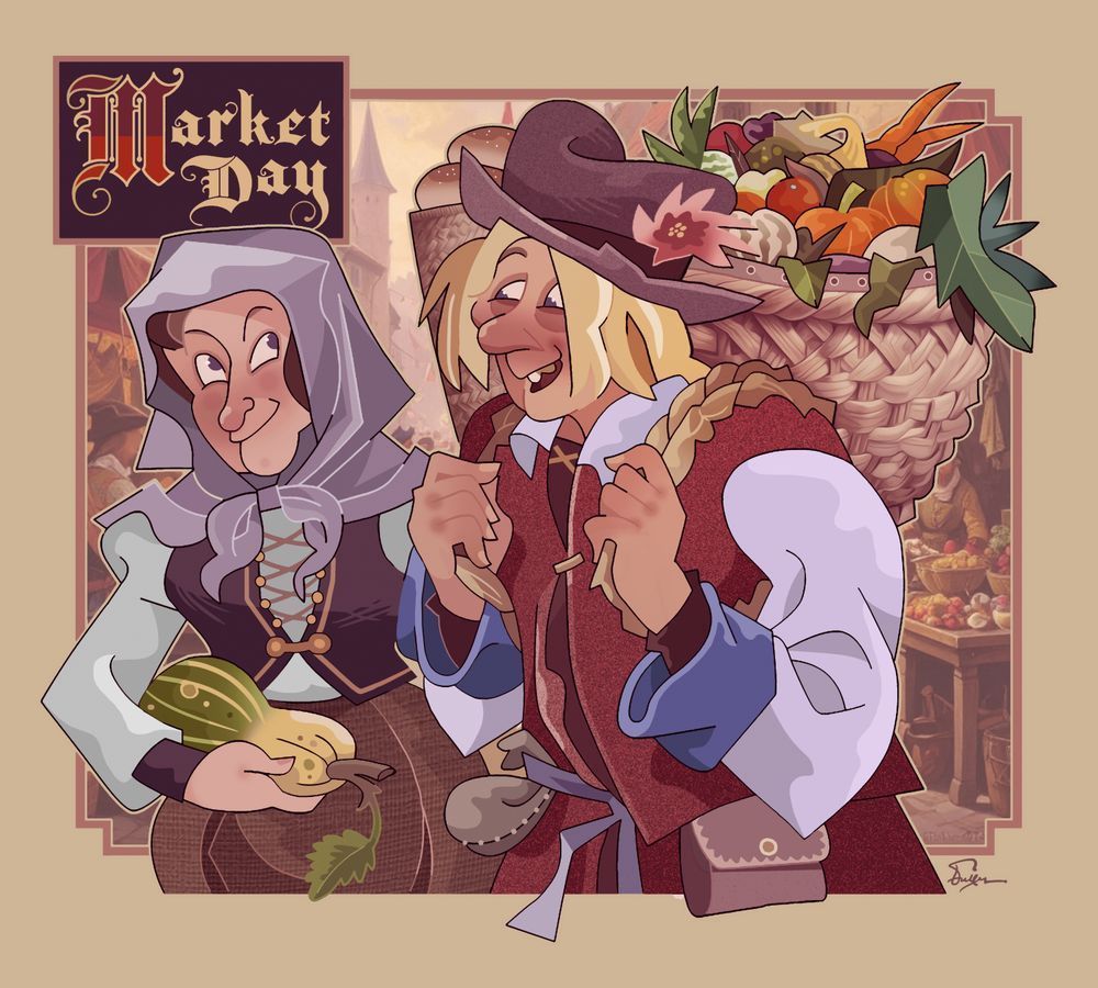 Market Day Art | Art of Van Evan Fuller