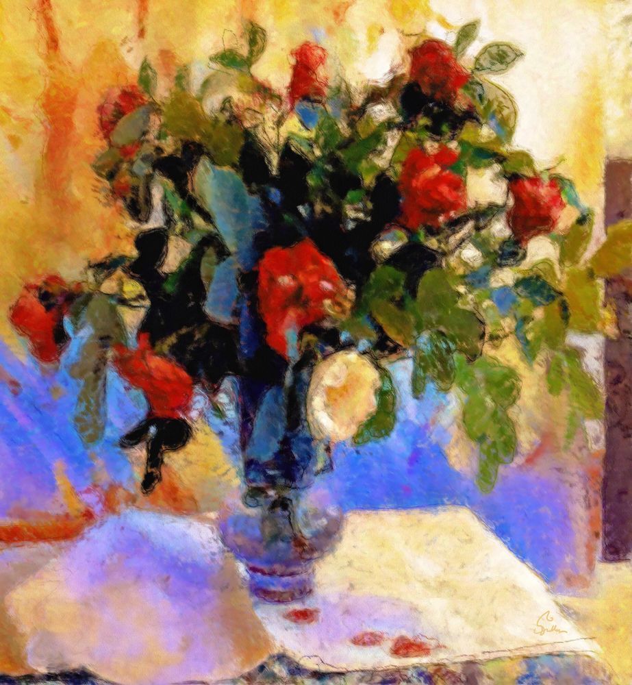 Roses Red And Yellow Art | Art of Van Evan Fuller