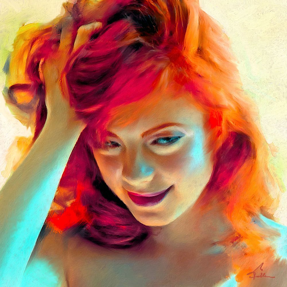 Smiling Red Art | Art of Van Evan Fuller