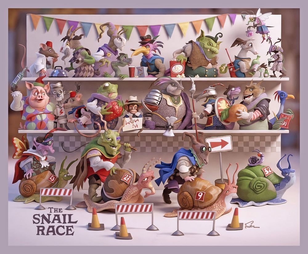 The Snail Race 2 Art | Art of Van Evan Fuller