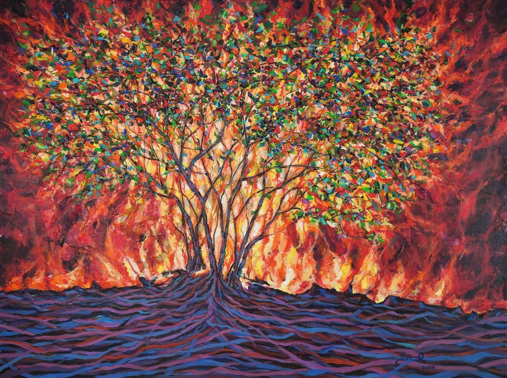 Burning Bush.Jpg Art | Art Jin Oh