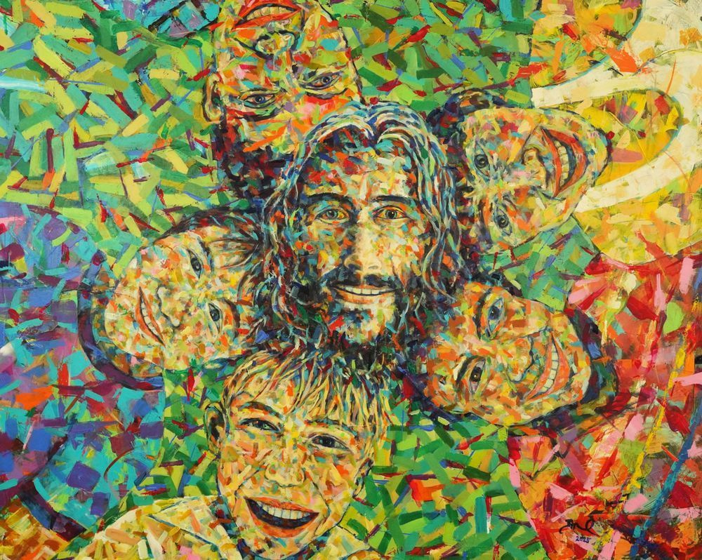 Jesus Loves Children Of The World Art | Art Jin Oh