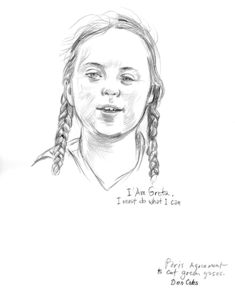 Greta Thunberg Art | Duncole Art