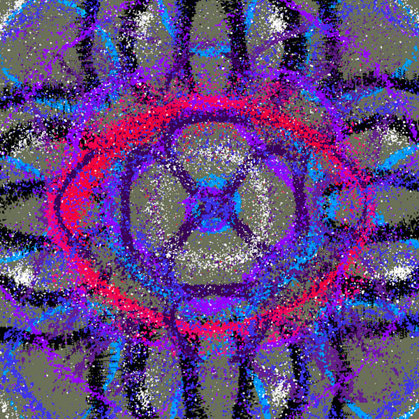 1000 (Mil) Pedazos - Christina and Los Subterraneos Song-Inspired Contemporary Painting (VibraVisions)