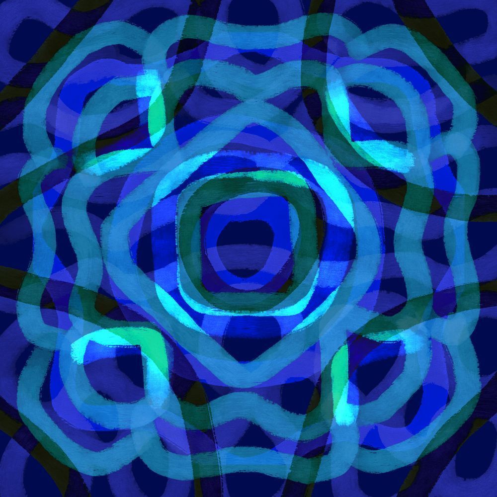 The Blue Danube - Johann Strauss II Song Inspired Painting