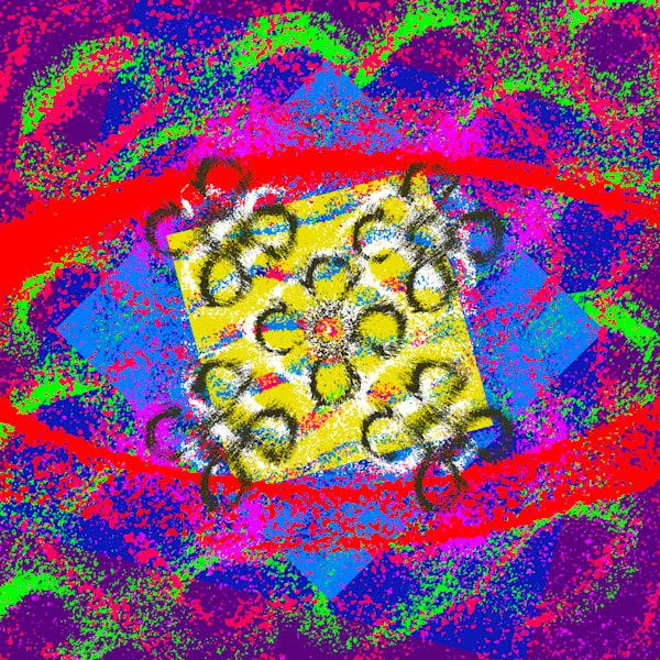 Con Altura - Rosalia and J Balvin Song-Inspired Contemporary Painting (VibraVisions)