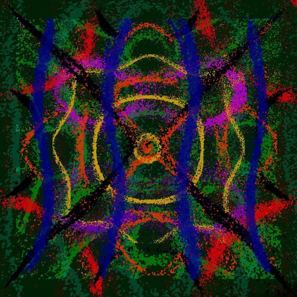 A Forest - The Cure (VibraVisions) Song Inspired Painting