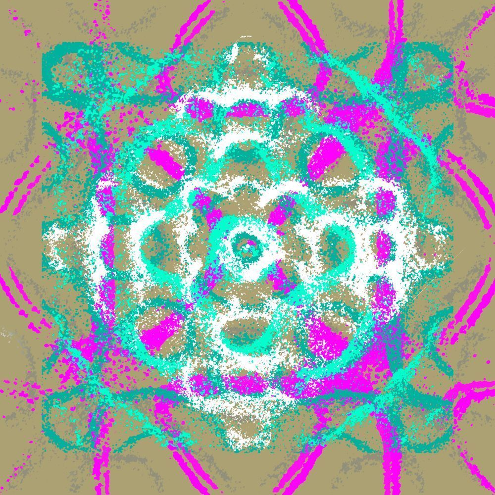 Andrea - Bad Bunny Song-Inspired Contemporary Painting (VibraVisions)