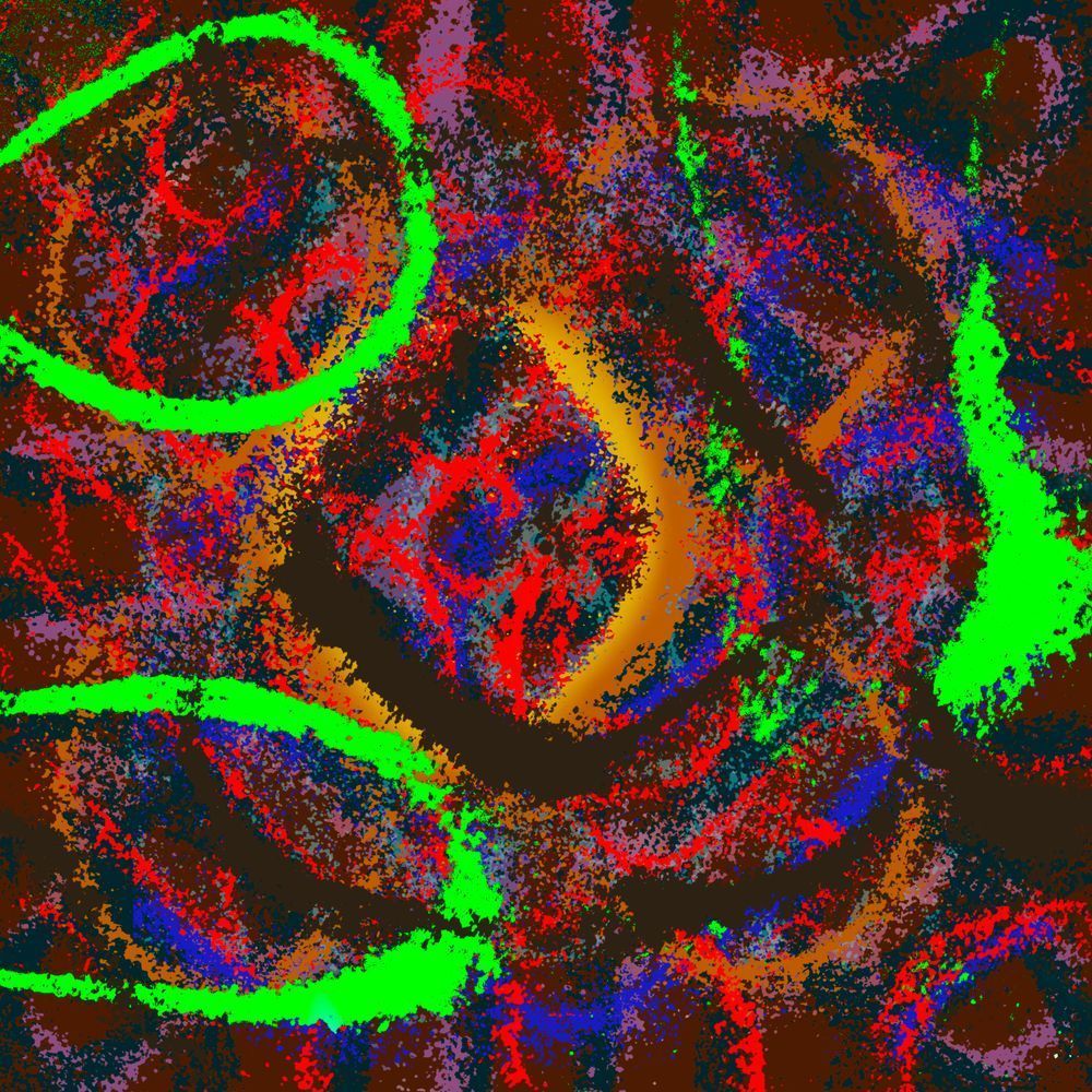 Friday I Am In Love - The Cure Song-Inspired Contemporary Painting