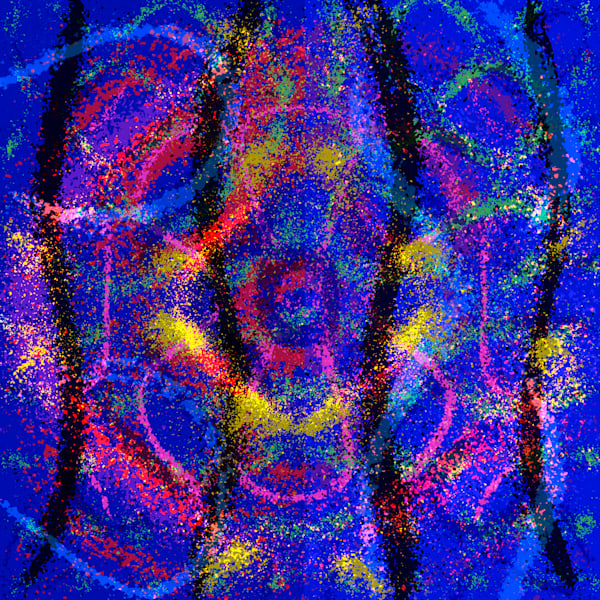 Esta Cobardia - Chiquetete Song-Inspired Contemporary Painting (VibraVisions)