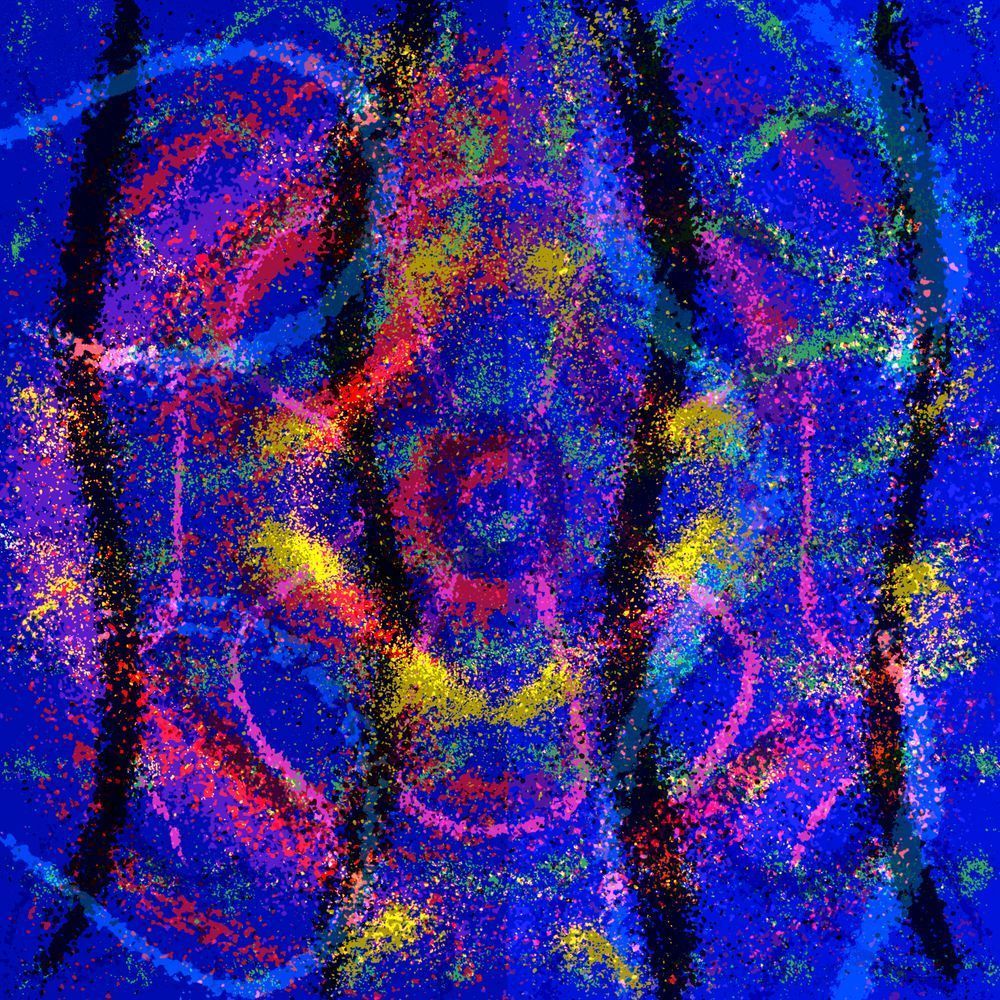 Esta Cobardia - Chiquetete Song-Inspired Contemporary Painting (VibraVisions)