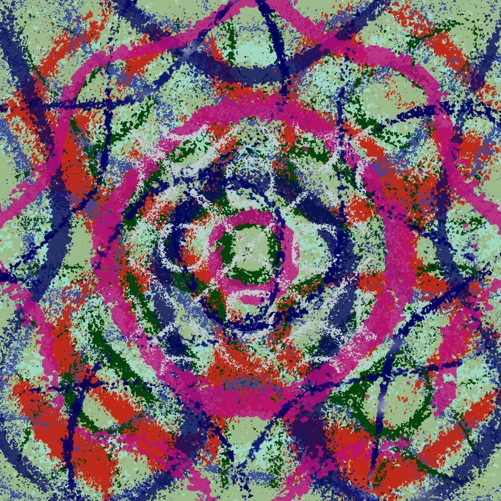 El Poeta Halley - Love Of Lesbian Song-Inspired Contemporary Painting (VibraVisions)