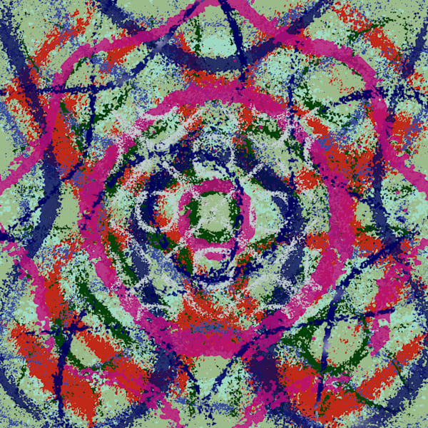 El Poeta Halley - Love Of Lesbian Song-Inspired Contemporary Painting (VibraVisions)