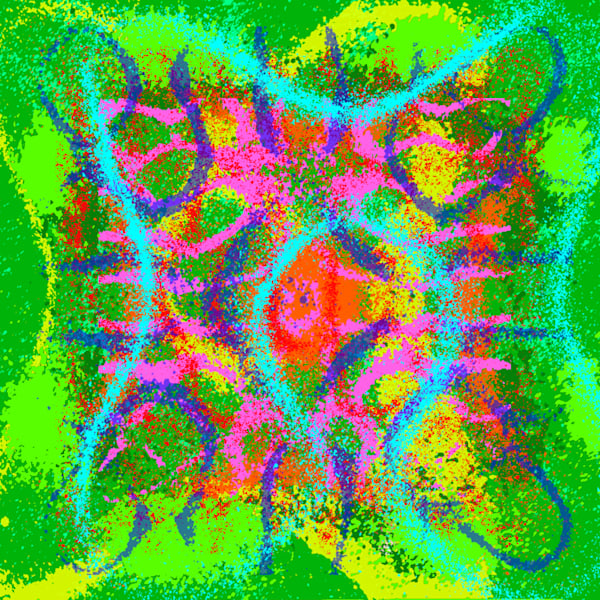 El Quinto Teletubie - Chabelos Song-Inspired Contemporary Painting (VibraVisions)