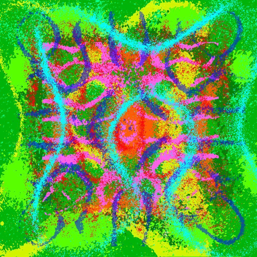 El Quinto Teletubie - Chabelos Song-Inspired Contemporary Painting (VibraVisions)