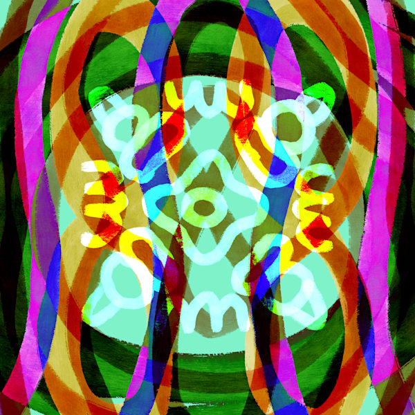 Hit Me (Gimme Tha Power) - Molotov Song-Inspired Contemporary Painting