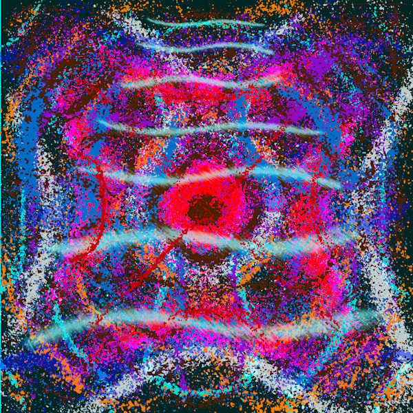 Lumbre - Sharif and Charles Ans and Gordo del Funk Song-Inspired Contemporary Painting (VibraVisions)