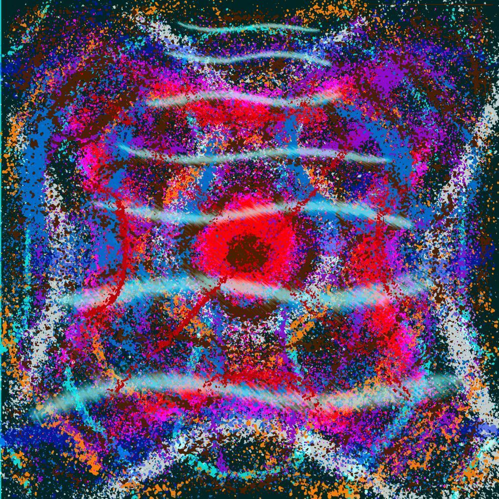 Lumbre - Sharif and Charles Ans and Gordo del Funk Song-Inspired Contemporary Painting (VibraVisions)