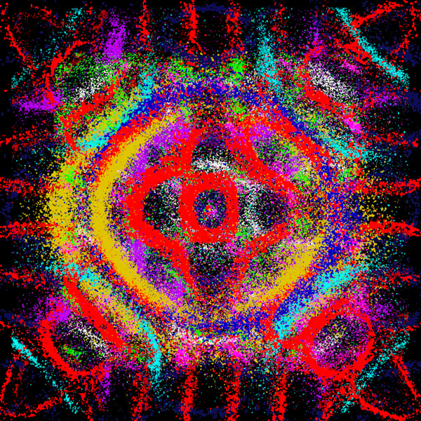 Let Me Blow Ya Mind - Eve and Gwen Stefani Song-Inspired Contemporary Painting (VibraVisions)