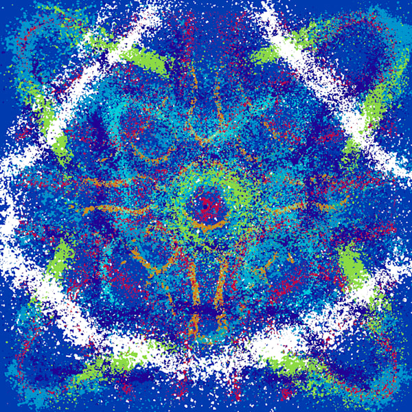 Let It Snow, Let It Snow, Let It Snow - Dean Martin Song-Inspired Contemporary Painting (VibraVisions)