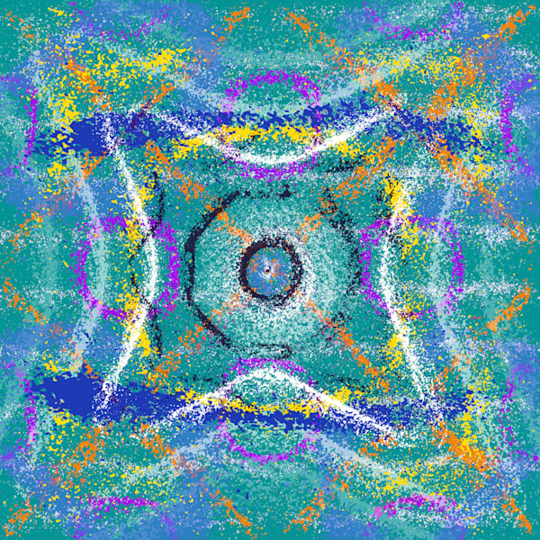 Mientes Tan Bien - Sin Bandera Song-Inspired Contemporary Painting (VibraVisions)