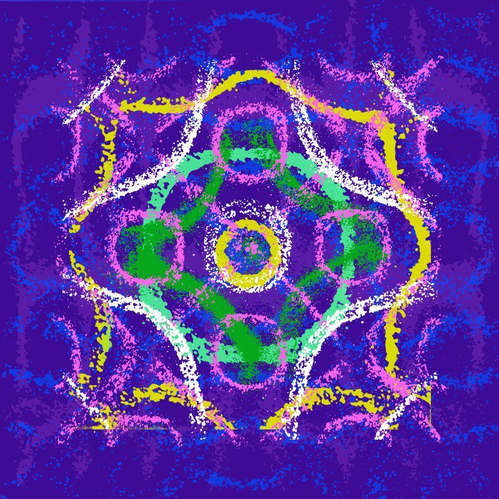 Rockin Around The Christmas Tree - Brenda Lee Song-Inspired Contemporary Painting (VibraVisions)